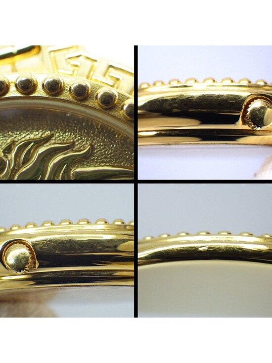 Versace Wristwatch Coin Watch Medusa Gold Dial Quartz Analog main image 3